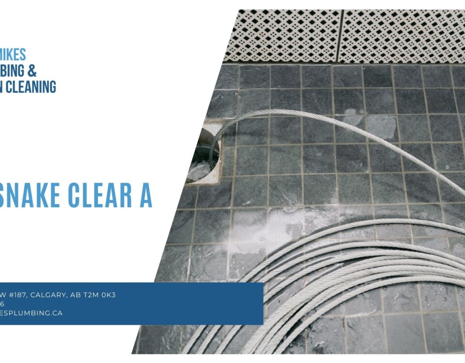 How to snake clear a drain